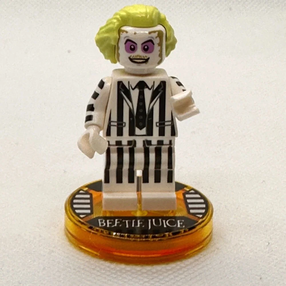 LEGO Dimensions 71349 BEETLEJUICE Minifig Minifigure WITH DISC‎ Rare Retired